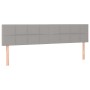 Boxspringbettmatratze und LED-Leuchten hellgrauer Stoff 180x200 cm von vidaXL, Betten und Lattenroste - Ref: Foro24-3133173, ...