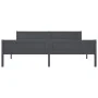 Solid gray pine wood bed frame 180x200 cm by vidaXL, Beds and slatted bases - Ref: Foro24-322129, Price: 160,11 €, Discount: %