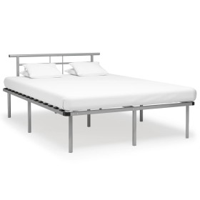 Graues Metallbettgestell 160x200 cm von vidaXL, Betten und Lattenroste - Ref: Foro24-324834, Preis: 106,98 €, Rabatt: %