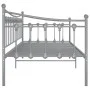 Gray metal sofa bed frame 90x200 cm by vidaXL, Beds and slatted bases - Ref: Foro24-324757, Price: 158,49 €, Discount: %