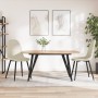 Sillas de comedor 2 unidades terciopelo blanco crema