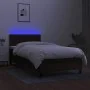 Cama box spring colchón y luces LED tela negro 80x200 cm de vidaXL, Camas y somieres - Ref: Foro24-3133191, Precio: 279,49 €,...
