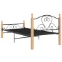 Estructura de cama de metal negro 100x200 cm de vidaXL, Camas y somieres - Ref: Foro24-324940, Precio: 126,40 €, Descuento: %