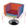 Stoff-Patchwork-Würfel-Design-Sessel von vidaXL, Sessel - Ref: Foro24-240813, Preis: 189,03 €, Rabatt: %