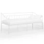 White metal removable sofa bed frame 90x200 cm by vidaXL, Beds and slatted bases - Ref: Foro24-324777, Price: 162,67 €, Disco...