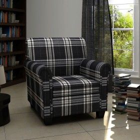 Armchair with black fabric cushion by vidaXL, Armchairs - Ref: Foro24-240977, Price: 214,27 €, Discount: %