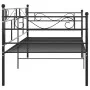 Black metal sofa bed frame 90x200 cm by vidaXL, Beds and slatted bases - Ref: Foro24-324767, Price: 135,01 €, Discount: %