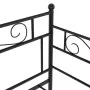 Black metal sofa bed frame 90x200 cm by vidaXL, Beds and slatted bases - Ref: Foro24-324767, Price: 135,01 €, Discount: %