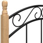 Metal bed frame and solid oak wood 90x200 cm by vidaXL, Beds and slatted bases - Ref: Foro24-324925, Price: 83,49 €, Discount: %