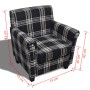 Armchair with black fabric cushion by vidaXL, Armchairs - Ref: Foro24-240977, Price: 214,13 €, Discount: %