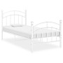 Bettgestell aus weißem Metall, 100 x 200 cm von vidaXL, Betten und Lattenroste - Ref: Foro24-324971, Preis: 93,28 €, Rabatt: %