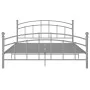 Gray metal bed frame 160x200 cm by vidaXL, Beds and slatted bases - Ref: Foro24-324981, Price: 162,95 €, Discount: %