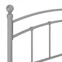 Gray metal bed frame 160x200 cm by vidaXL, Beds and slatted bases - Ref: Foro24-324981, Price: 162,95 €, Discount: %