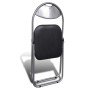 Folding dining chairs 2 pcs synthetic leather and black steel by vidaXL, Folding stools and chairs - Ref: Foro24-241494, Pric...
