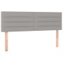 Boxspringbettmatratze und LED-Leuchten hellgrauer Stoff 140x190 cm von vidaXL, Betten und Lattenroste - Ref: Foro24-3133229, ...