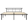 Estructura de cama de metal negro 200x200 cm de vidaXL, Camas y somieres - Ref: Foro24-324838, Precio: 102,10 €, Descuento: %