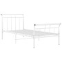 Bettgestell aus weißem Metall, 100 x 200 cm von vidaXL, Betten und Lattenroste - Ref: Foro24-325034, Preis: 72,65 €, Rabatt: %