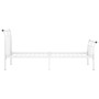 Bettgestell aus weißem Metall, 100 x 200 cm von vidaXL, Betten und Lattenroste - Ref: Foro24-325034, Preis: 72,65 €, Rabatt: %
