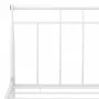 Bettgestell aus weißem Metall, 100 x 200 cm von vidaXL, Betten und Lattenroste - Ref: Foro24-325034, Preis: 72,21 €, Rabatt: %