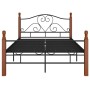 Estructura de cama de metal negro 120x200 cm de vidaXL, Camas y somieres - Ref: Foro24-324934, Precio: 145,66 €, Descuento: %