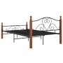 Estructura de cama de metal negro 120x200 cm de vidaXL, Camas y somieres - Ref: Foro24-324934, Precio: 145,66 €, Descuento: %