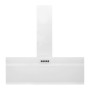 Campana extractora pared acero y vidrio templado blanco 90 cm de vidaXL, Extractores - Ref: Foro24-51670, Precio: 189,59 €