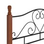 Estructura de cama de metal negro 120x200 cm de vidaXL, Camas y somieres - Ref: Foro24-324934, Precio: 145,66 €, Descuento: %
