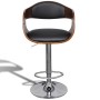Gebogener Küchenbarhocker aus Holz und Kunstleder von vidaXL, Küchenhocker - Ref: Foro24-241053, Preis: 128,38 €, Rabatt: %