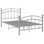 Estructura de cama de metal gris 120x200 cm de vidaXL, Camas y somieres - Ref: Foro24-324975, Precio: 91,17 €, Descuento: %