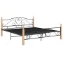 Estructura de cama de metal negra 180x200 cm de vidaXL, Camas y somieres - Ref: Foro24-324944, Precio: 177,02 €, Descuento: %