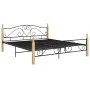 Estructura de cama de metal negra 180x200 cm de vidaXL, Camas y somieres - Ref: Foro24-324944, Precio: 174,82 €, Descuento: %
