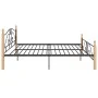 Estructura de cama de metal negra 180x200 cm de vidaXL, Camas y somieres - Ref: Foro24-324944, Precio: 174,82 €, Descuento: %