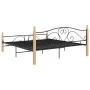 Black metal bed frame 180x200 cm by vidaXL, Beds and slatted bases - Ref: Foro24-324944, Price: 177,56 €, Discount: %