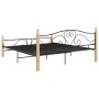 Estructura de cama de metal negra 180x200 cm de vidaXL, Camas y somieres - Ref: Foro24-324944, Precio: 177,02 €, Descuento: %