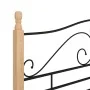 Black metal bed frame 180x200 cm by vidaXL, Beds and slatted bases - Ref: Foro24-324944, Price: 177,56 €, Discount: %