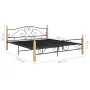 Estructura de cama de metal negra 180x200 cm de vidaXL, Camas y somieres - Ref: Foro24-324944, Precio: 174,82 €, Descuento: %