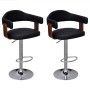 Kitchen stools 2 units white curved wood by vidaXL, Kitchen stools - Ref: Foro24-241690, Price: 181,73 €, Discount: %