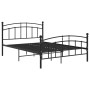 Estructura de cama de metal negro 200x200 cm de vidaXL, Camas y somieres - Ref: Foro24-324985, Precio: 151,17 €, Descuento: %