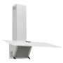 Campana extractora pared acero y vidrio templado blanco 90 cm de vidaXL, Extractores - Ref: Foro24-51670, Precio: 189,59 €