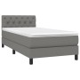 Box spring bed mattress and LED lights dark gray fabric 80x200 cm by vidaXL, Beds and slatted bases - Ref: Foro24-3133350, Pr...