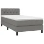 Box spring bed mattress and LED lights dark gray fabric 80x200 cm by vidaXL, Beds and slatted bases - Ref: Foro24-3133350, Pr...