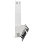 Campana extractora pared acero y vidrio templado blanco 90 cm de vidaXL, Extractores - Ref: Foro24-51670, Precio: 189,59 €