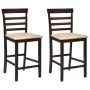 Küchenbarhocker 2 Einheiten aus braunem Stoff von vidaXL, Küchenhocker - Ref: Foro24-241704, Preis: 151,64 €, Rabatt: %