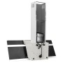 Campana extractora pared acero y vidrio templado blanco 90 cm de vidaXL, Extractores - Ref: Foro24-51670, Precio: 189,59 €