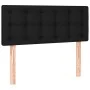Box spring bed mattress and LED lights black fabric 90x200 cm by vidaXL, Beds and slatted bases - Ref: Foro24-3133447, Price:...