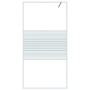 Mampara de ducha vidrio ESG transparente blanco 100x195 cm