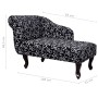 Tagesbett aus weißem und schwarzem Stoff von vidaXL, Tagesbetten - Ref: Foro24-242403, Preis: 207,32 €, Rabatt: %