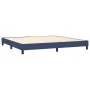 Box spring bed mattress and LED lights blue fabric 200x200 cm by vidaXL, Beds and slatted bases - Ref: Foro24-3133427, Price:...
