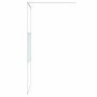 Mampara de ducha vidrio ESG transparente blanco 100x195 cm