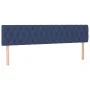 Box spring bed mattress and LED lights blue fabric 200x200 cm by vidaXL, Beds and slatted bases - Ref: Foro24-3133427, Price:...